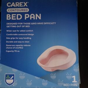 Carex Contoured Bed Pan - Pink